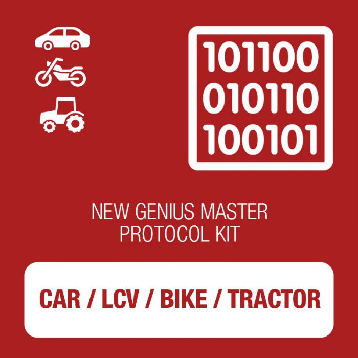 New Genius Car, LCV, Bike and Tractor OBD protocol kit MASTER